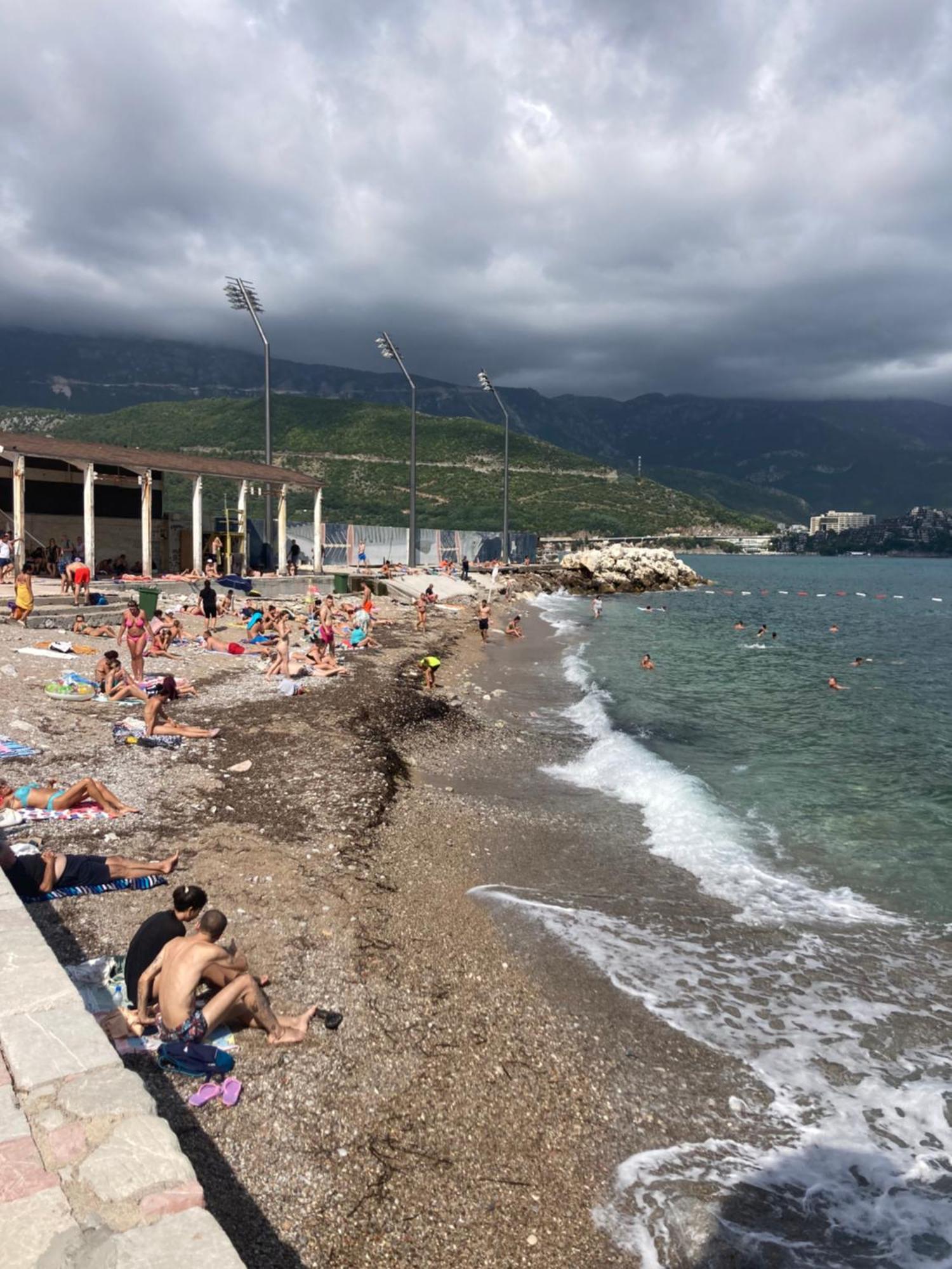 Plaza Stari Grad Pjena Od Mora